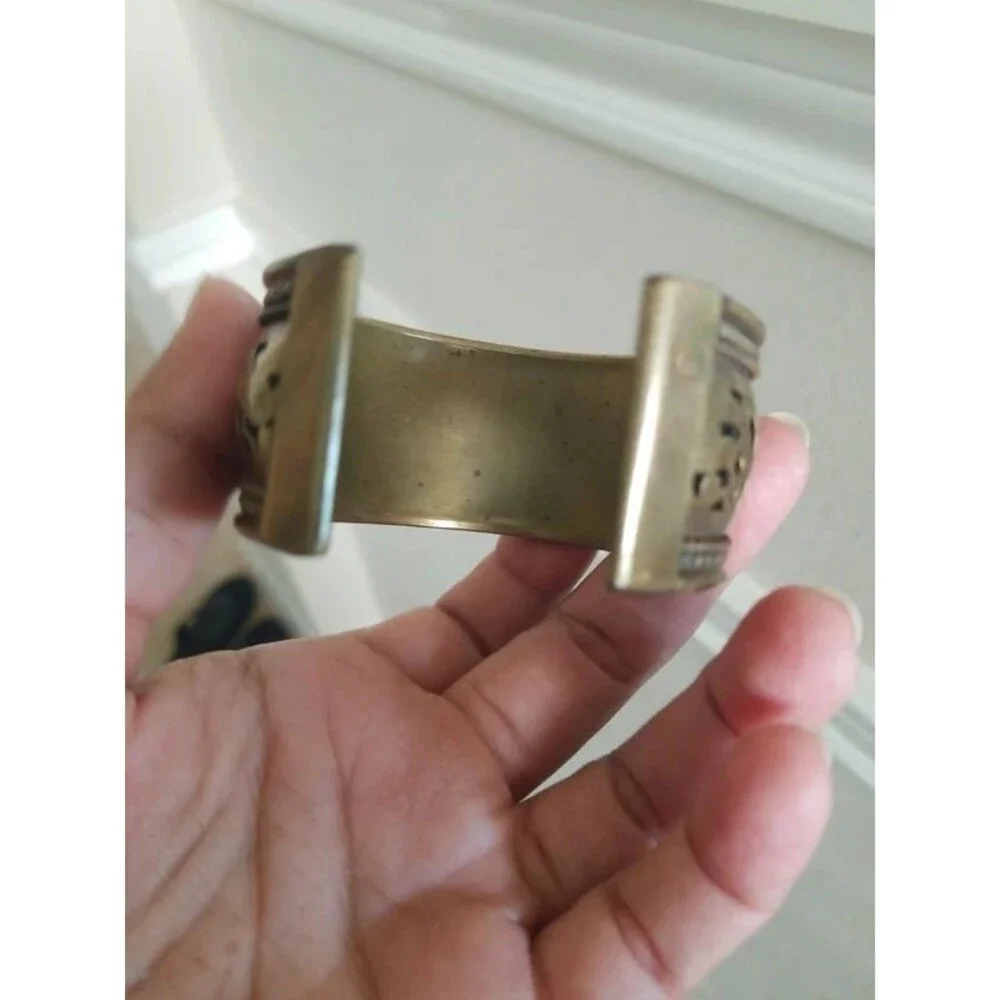 2 piece Vintage bronze cuff bracelets